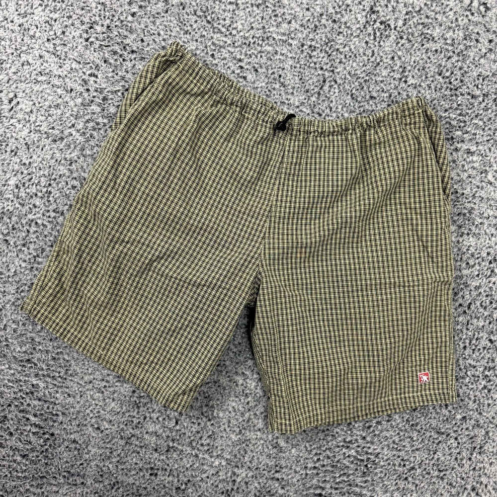 Vintage Gotcha Shorts Mens 34 Plaid Board Surf Skateboarding Beach Drawstring